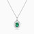 LDN396 - Oval Diamond & Green Stones Pendant in 18K Gold - 144500303441453-1.jpg