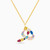 LIN125 - Letter Ha Colored Stones Necklace in 18K Gold - 112050301412451-1.jpg