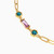 LIB119 - Baguette Colored Stones Chain Bracelet in 18K Gold - 112101100182181-3.jpg
