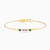 LIB119 - Baguette Colored Stones Chain Bracelet in 18K Gold - 112101100182181-1.jpg