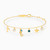 LIB19 - Sea Animals Colored Stones Chain Bracelet in 18K Gold - 112100300152181-1.jpg