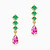 LIE127 - Pear Colored Stones Drop Earrings in 14K Gold - 102031100092001-1.jpg