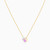 LIN922 - Flower Colored Stones Necklace in 14K Gold - 102051100162421-3.jpg