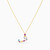 LIN119 - Letter Fa Colored Stones Necklace in 18K Gold - 112050301352451-3.jpg