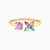 LIR212 - Flower Colored Stones Two Headed Ring in 14K Gold - 102021100082151-1.jpg