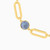 LIB38 - 18K Gold Colored Stones Chain Bracelet - 112101300012181-3.jpg
