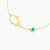 LIB15 - Evil Eye Cubic Zirconia Chain Bracelet in 18K Gold - 112100300052181-3.jpg