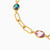 LIB125 - Oval Colored Stones Chain Bracelet in 18K Gold - 112100300432181-3.jpg