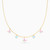 LIN162 - Butterfly Colored Stones Chain Necklace in 18K Gold - 112050302072451-3.jpg
