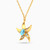 LIN136 - Star Colored Stones Necklace in 18K Gold - 112050301532451-2.jpg