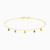 LIB6 - Round Colored Stones Chain Anklet in 18K Gold - 112360300022251-1.jpg