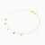 LIB6 - Round Colored Stones Chain Anklet in 18K Gold - 112360300022251-2.jpg