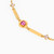 MLB253 - Circle Rose Stone Chain Bracelet in 14K Gold - 101101100022181-3.jpg