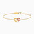 MLB266 - Heart Red Stone Chain Bracelet in 14K Gold - 101101100042181 - 1.jpg