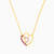 MLN355 - Heart Colored Stones Necklace In 18K Gold - 111051100322421-2.jpg