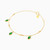 MLB413 - Oval Green Stones Chain Anklet in 14K Gold - 101361800042251-2.jpg