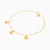 MLB414 - Circle Colored Stones Chain Anklet in 14K Gold - 101361800052251-2.jpg