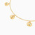 MLB414 - Circle Colored Stones Chain Anklet in 14K Gold - 101361800052251-3.jpg