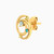 MLE314 - Spiral Green Stones Stud Earrings in 14K Gold - 101031800132001-3.jpg