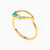 MLR450 - Pear Green Stones Ring in 14K Gold - 101021800152141-2.jpg