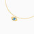 LIB16 - Eye Colored Stones Chain Bracelet in 18K Gold - 112100300062181-3.jpg