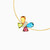 LIB128 - Butterfly Colored Stones Chain Bracelet in 18K Gold - 112101100362181 - 3.jpg