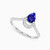 LDR374 - Pear Diamond & Blue Stone Ring in 18K Gold - RG10-1341-2.jpg