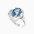 LDR1557 - Oval Diamond & Blue Stone Ring in 18K Gold - HS10-209-3.jpg