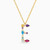 LIN106 - Letter E Colored Stones Necklace in 18K Gold - 112050301222451-1.jpg