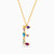 LIN106 - Letter E Colored Stones Necklace in 18K Gold - 112050301222451-2.jpg