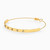 MLB421 - Slim Colored Stones Chain Bracelet in 18K Gold - 111111400012001-2.jpg