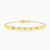 MLB421 - Slim Colored Stones Chain Bracelet in 18K Gold - 111111400012001-1.jpg