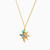 MLN1180 - Star Green Stones Necklace In 18K Gold - 111051101402421-2.jpg