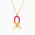 LIN937 - Horseshoe Enamel Coated Necklace in 14K Gold - 102051800082421-2.jpg