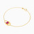 LIB164 - Lock Red Stone Chain Bracelet in 14K Gold - 102101800012181-2.jpg