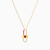LIN939 - Lock Red Stone & Enamel Coated Necklace in 14K Gold - 102051800072421-3.jpg