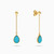 LIE72 - Pear Colored Stones Drop Earrings in 18K Gold - 112031100042001 - 2.jpg