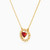 LDN1713 - Circle Diamond & Red Stone Necklace in 18K Gold - 144500307552451-2.jpg