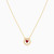 LDN1713 - Circle Diamond & Red Stone Necklace in 18K Gold - 144500307552451-3.jpg