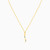 MLN318 - Letter Alif Green Stones Necklace In 18K Gold - 111050300282422-3.jpg