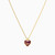 MLN1220 - Heart Red Stone Necklace In 14K Gold - 101051800262421-3.jpg