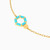 MLB458 - Hexagon Enamel Coated Chain Bracelet in 14K Gold - 101101800192181-3.jpg