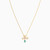 LIN959 - Flower Pearl & Green Stones Necklace in 14K Gold - 102051800412401-3.jpg
