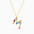 LIN989 - Letter M Colored Stones Necklace in 14K Gold - 102051800432451-2.jpg