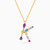 LIN988 - Letter K Colored Stones Necklace in 14K Gold - 102051800422451-1.jpg