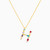 LIN977 - Letter H Colored Stones Necklace in 14K Gold - 102051100352451-1.jpg