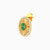 LGE151 - Oval Green Stones Stud Earrings in 18K Gold - 313031800092001-3.jpg