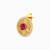 LGE145 - Circle Rose Stone Stud Earrings in 18K Gold - 313031800052001-3.jpg