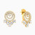 LGE146 - Circle Cubic Zirconia Drop Earrings in 18K Gold - 313031800062001-1.jpg
