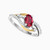 LDR1571 - Oval Diamond & Red Stone Ring in 18K Gold - RG10-1155-2.jpg